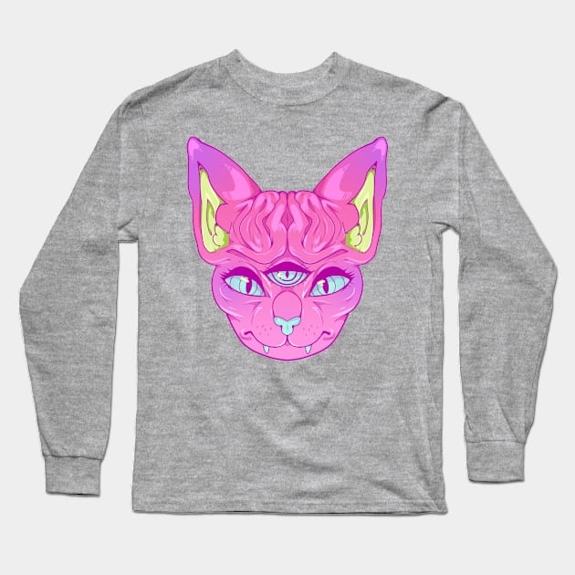 All Seeing Sphynx: A Long Sleeve T-Shirt by Cosmic_Kitten